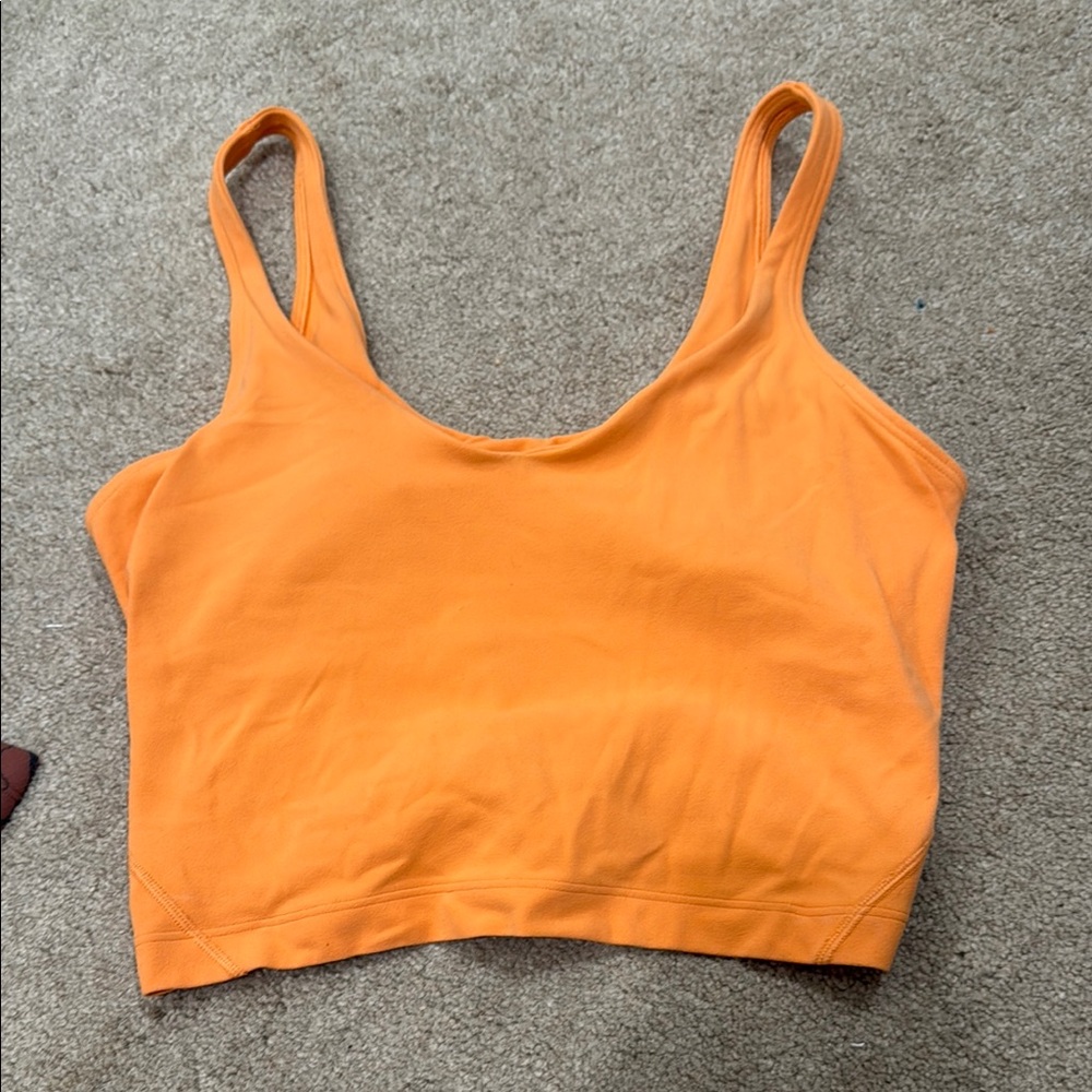 lululemon athletica Orange Tank Top